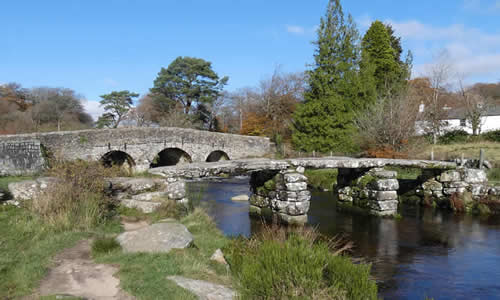Postbridge in the parish of Dartmoor Forest